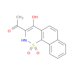 Ethanone, 1-(4-hydroxy-1,1-dioxido-2H-naphtho[2,1-e]-1,2-thiazin-3-yl)-