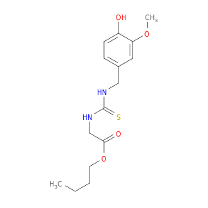 Glycine,N-[[[(4-hydroxy-3-methoxyphenyl)methyl]amino]thioxomethyl]-, butyl ester