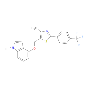 1H-Indole, 4-[[4-methyl-2-[4-(trifluoromethyl)phenyl]-5-thiazolyl]methoxy]-