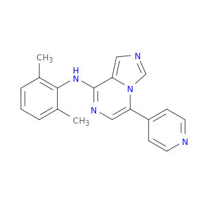 Imidazo[1,5-a]pyrazin-8-amine, N-(2,6-dimethylphenyl)-5-(4-pyridinyl)-