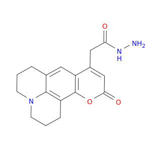 1H,5H,11H-[1]Benzopyrano[6,7,8-ij]quinolizine-9-aceticacid, 2,3,6,7-tetrahydro-11-oxo-, hydrazide
