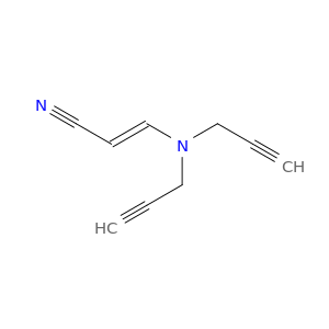 2-Propenenitrile, 3-(di-2-propynylamino)-, (E)-