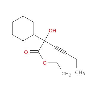 ethyl 2-cyclohexyl-2-hydroxyhex-3-ynoate