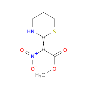 Acetic acid, nitro(tetrahydro-2H-1,3-thiazin-2-ylidene)-, methyl ester