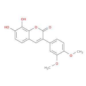 2H-1-Benzopyran-2-one, 3-(3,4-dimethoxyphenyl)-7,8-dihydroxy-