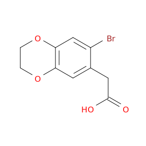 2-(7-Bromo-2,3-dihydrobenzo[b][1,4]dioxin-6-yl)acetic acid
