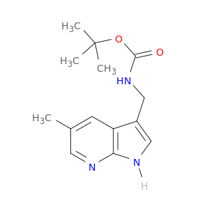 tert-Butyl ((5-methyl-1H-pyrrolo[2,3-b]pyridin-3-yl)methyl)carbamate