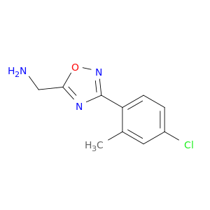 3-(4-氯-2-甲基苯基)-1,2,4-噁二唑-5-甲胺