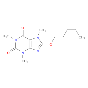 1H-Purine-2,6-dione,3,7-dihydro-1,3,7-trimethyl-8-(pentyloxy)-