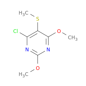 Pyrimidine, 4-chloro-2,6-dimethoxy-5-(methylthio)-