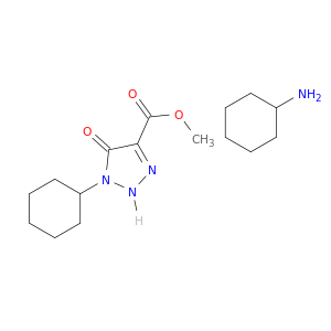 CYCLOHEXANAMINE; METHYL 1-CYCLOHEXYL-5-OXO-2H-TRIAZOLE-4-CARBOXYLATE