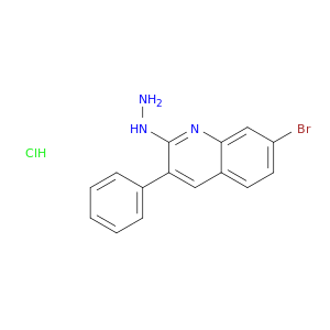7-Bromo-2-hydrazino-3-phenylquinoline hydrochloride