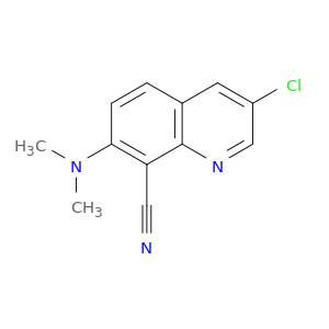 8-Quinolinecarbonitrile, 3-chloro-7-(dimethylamino)-
