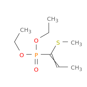 Phosphonic acid, [1-(methylthio)-1-propenyl]-, diethyl ester