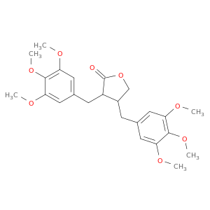 2(3H)-Furanone, dihydro-3,4-bis[(3,4,5-trimethoxyphenyl)methyl]-
