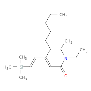 2-Nonenamide, N,N-diethyl-3-[(1E)-2-(trimethylsilyl)ethenyl]-, (2E)-