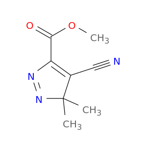3H-Pyrazole-5-carboxylic acid, 4-cyano-3,3-dimethyl-, methyl ester