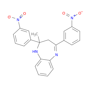 1H-1,5-Benzodiazepine, 2,3-dihydro-2-methyl-2,4-bis(3-nitrophenyl)-