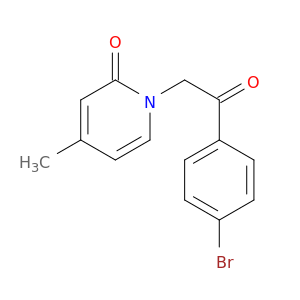 2(1H)-Pyridinone, 1-[2-(4-bromophenyl)-2-oxoethyl]-4-methyl-