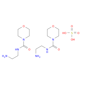 4-Morpholinecarboxamide, N-(2-aminoethyl)-, sulfate (2:1)