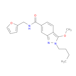 2H-Indazole-6-carboxamide, 2-butyl-N-(2-furanylmethyl)-3-methoxy-
