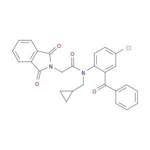 N-(2-苯甲酰基-4-氯苯基)-N-(环丙基甲基)-1,3-二氢-1,3-二氧化硅-2H-异吲哚-2-乙酰胺