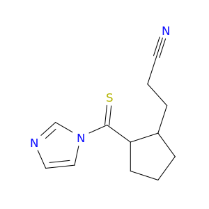 1H-Imidazole, 1-[[2-(2-cyanoethyl)cyclopentyl]thioxomethyl]-