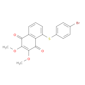1,4-Naphthalenedione, 5-[(4-bromophenyl)thio]-2,3-dimethoxy-