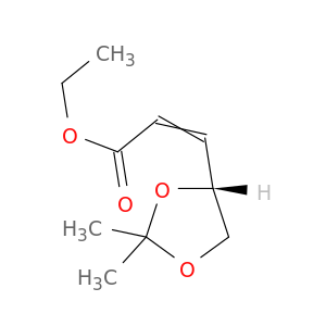 2-Propenoic acid, 3-[(4R)-2,2-dimethyl-1,3-dioxolan-4-yl]-, ethyl ester