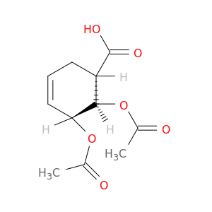 3-Cyclohexene-1-carboxylic acid, 5,6-bis(acetyloxy)-, (1S,5R,6R)-