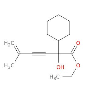 ethyl 2-cyclohexyl-2-hydroxy-5-methylhex-5-en-3-ynoate