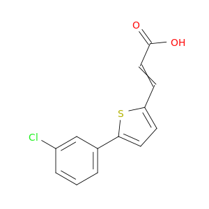 3-[5-(3-Chlorophenyl)thiophen-2-yl]prop-2-enoic Acid