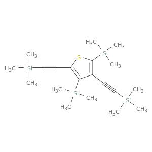 2,4-双(三甲基甲硅烷基)-3,5-双[2-(三甲基甲硅烷基)乙炔基]噻吩