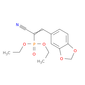 Phosphonic acid,[2-(1,3-benzodioxol-5-yl)-1-cyanoethenyl]-, diethyl ester (9CI)