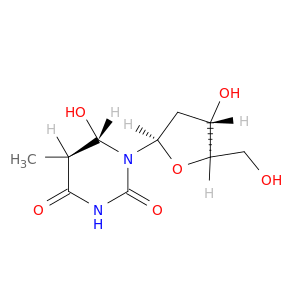 Thymidine, 5,6-dihydro-6-hydroxy-, (5S,6S)-