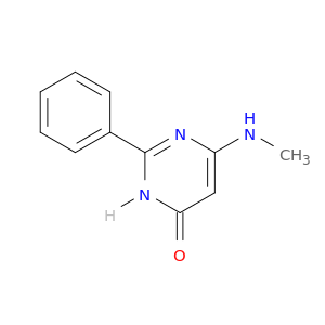 4(3H)-Pyrimidinone, 6-(methylamino)-2-phenyl-