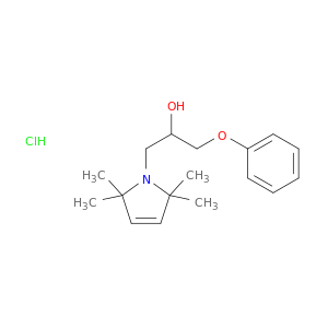 1-phenoxy-3-(2,2,5,5-tetramethyl-2,5-dihydro-1h-pyrrol-1-yl)propan-2-ol hydrochloride(1:1)
