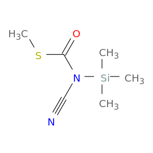 Carbamothioic acid, cyano(trimethylsilyl)-, S-methyl ester