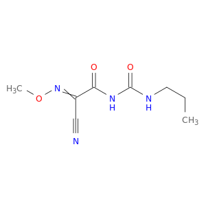 Acetamide, 2-cyano-2-(methoxyimino)-N-[(propylamino)carbonyl]-