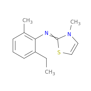 Benzenamine, 2-ethyl-6-methyl-N-(3-methyl-2(3H)-thiazolylidene)-