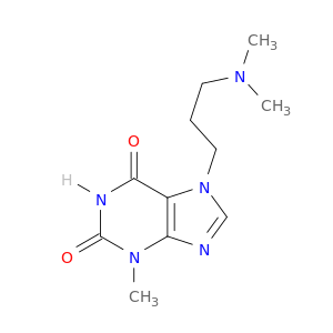1H-Purine-2,6-dione, 7-[3-(dimethylamino)propyl]-3,7-dihydro-3-methyl-