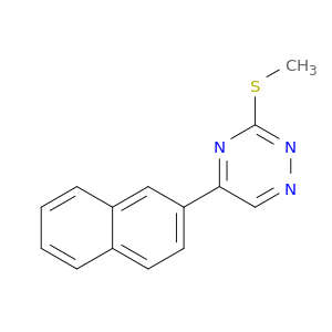 3-METHYLSULFANYL-5-NAPHTHALEN-2-YL-1,2,4-TRIAZINE