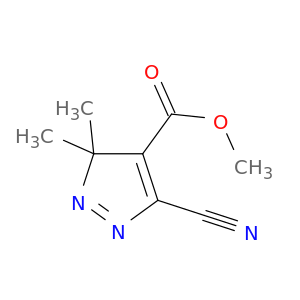 3H-Pyrazole-4-carboxylic acid, 5-cyano-3,3-dimethyl-, methyl ester