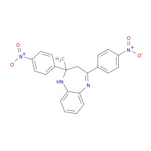 1H-1,5-Benzodiazepine, 2,3-dihydro-2-methyl-2,4-bis(4-nitrophenyl)-