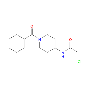 2-chloro-N-(1-cyclohexanecarbonylpiperidin-4-yl)acetamide