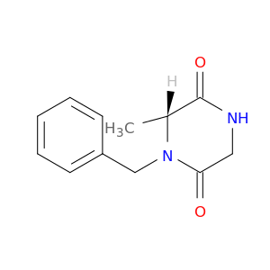 2,5-Piperazinedione, 6-methyl-1-(phenylmethyl)-, (R)-