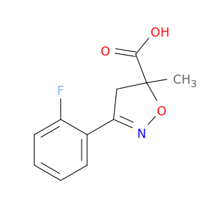 3-(2-Fluorophenyl)-5-methyl-4,5-dihydroisoxazole-5-carboxylic acid