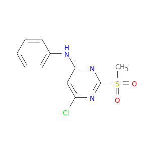 4-Pyrimidinamine, 6-chloro-2-(methylsulfonyl)-N-phenyl-