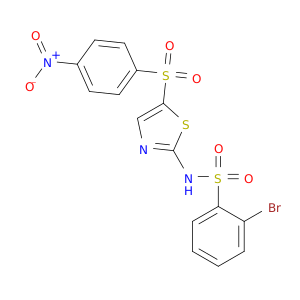 Benzenesulfonamide, 2-bromo-N-[5-[(4-nitrophenyl)sulfonyl]-2-thiazolyl]-