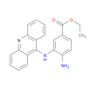 Benzoic acid, 3-(9-acridinylamino)-4-amino-, ethyl ester